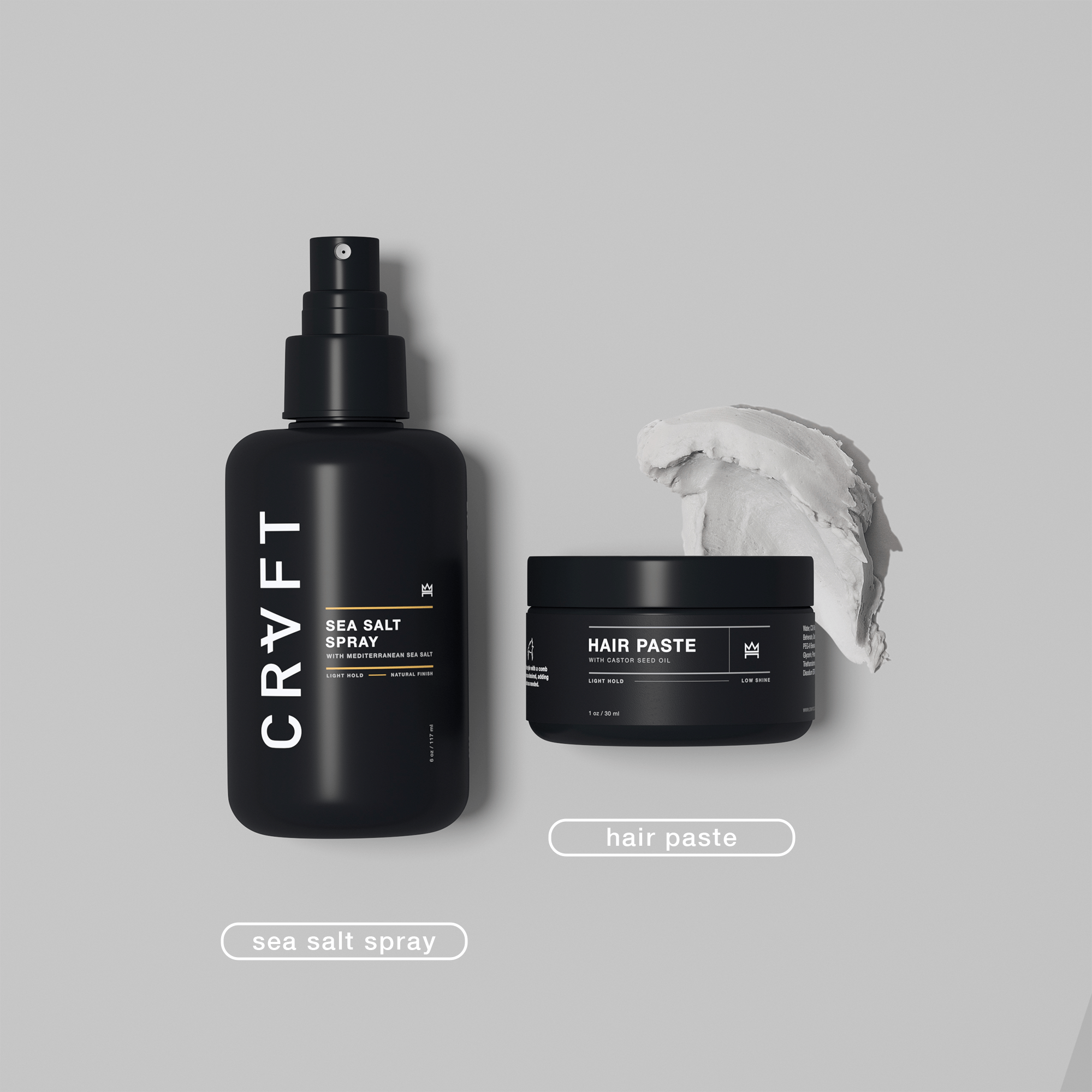 CRVFT | Sea Salt Spray + Hair Paste Bundle
