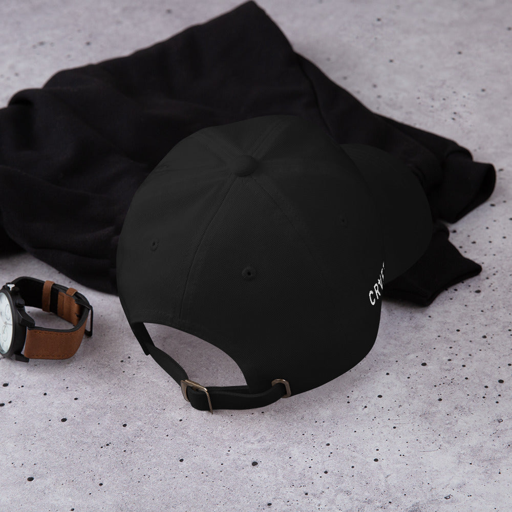 
            
                Load image into Gallery viewer, CRVFT | Minimalist Side Logo Dad Hat (Black)
            
        