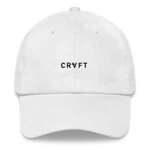 CRVFT | Minimalist Front Logo Dad Hat (White)