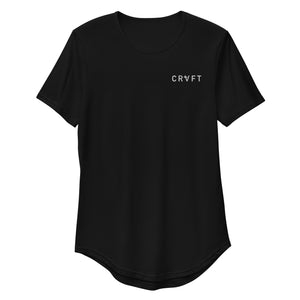 CRVFT | Men's Curved Hem T-Shirt (Black)