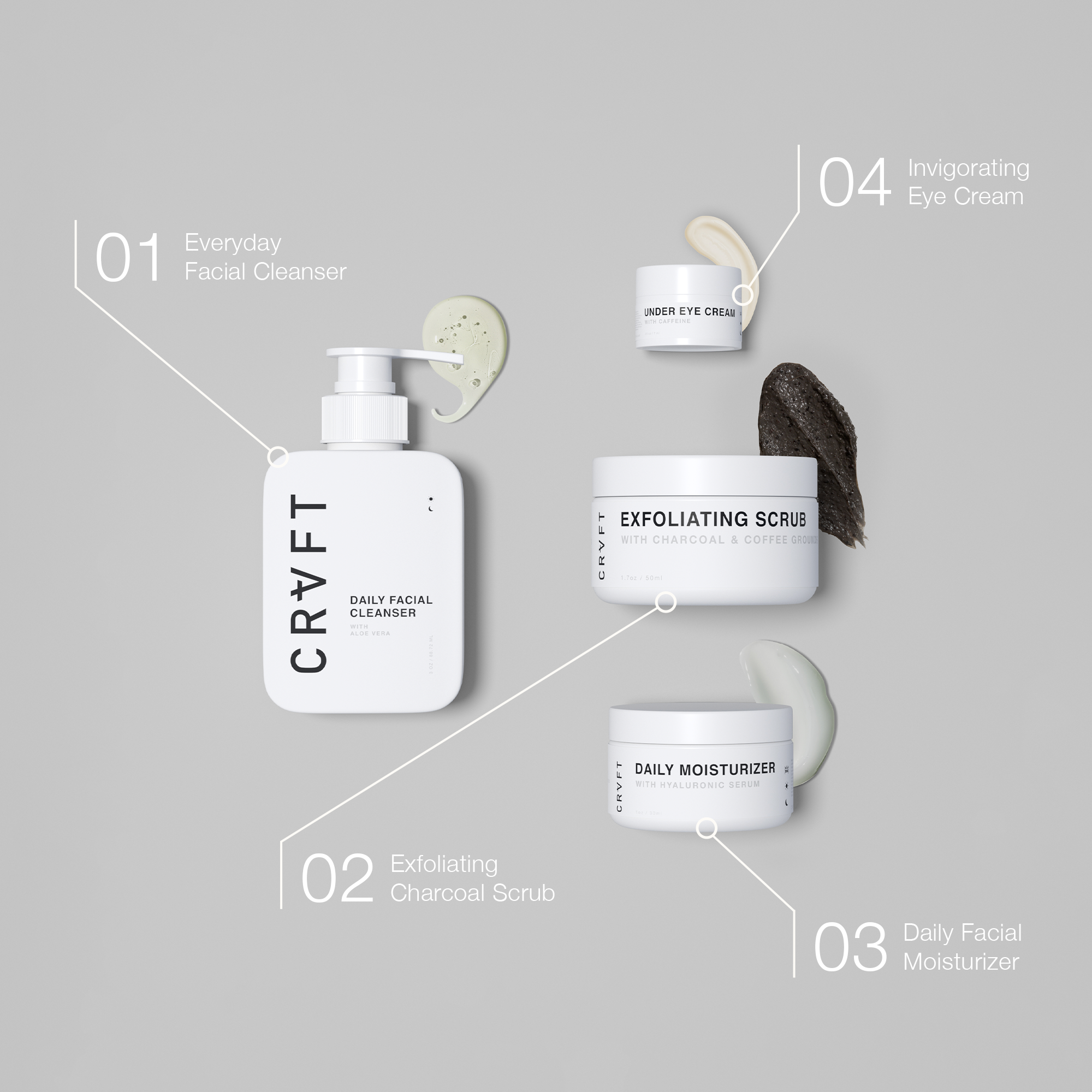 MEN'S 4-STEP SKINCARE KIT – CRVFT